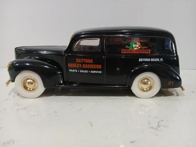 Vintage 1994 ERTL 1940 Panel Van Bank Daytona Harley-Davidson DieCast Metal  NIB - Image 1 of 4