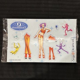 Space Channel 5 SEGA Dreamcast Promotional Magnet Sheet New Sealed Vintage 2000