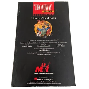 The Broadway Junior Collection Fiddler on The Roof Libretto/Vocal Book PB 1998 - Picture 1 of 8