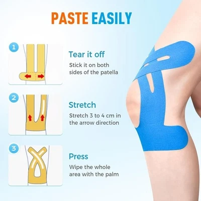 Kinesiology Tape for Knees,Knee Support&Stability,Knee Pain Relief Athletic Tape - Image 1 of 4