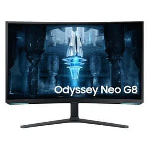 Samsung Odyssey Neo G8 32" 4K UHD VA LED Curved Gaming Monitor - Black - Picture 1 of 11