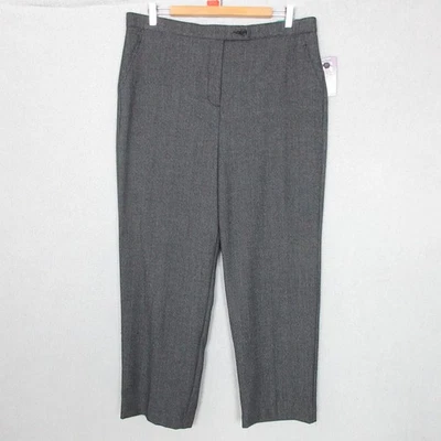 INVESTMENTS Pantalones Mujer 16 Cortos Gris Oscuro Pierna Recta Adelgazante Panel Oficina Foto 1 de 4