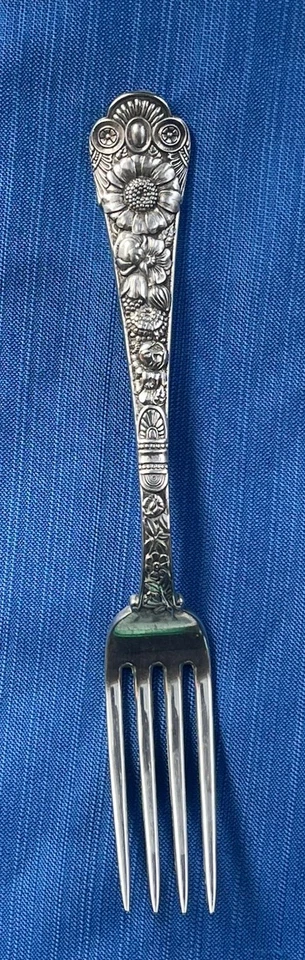 Gorham Cluny Sterling Silver Dinner Fork 7⅝" - Mint 1880 Antique by Gorham - Image 1 of 4