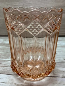 VTG 1930's Anchor Hocking Miss America Pink Vase? Planter? Depression Glass 6x4 - Picture 1 of 10
