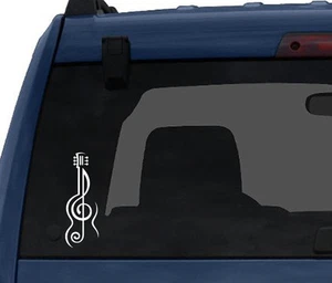 Music Note#1- Violin Treble Clef Symbol Artist School - Car Tablet Vinyl Decal - Picture 1 of 1