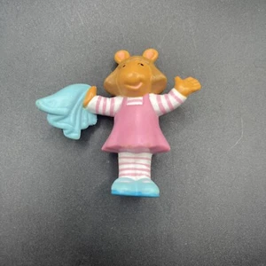 Vintage Marc Brown Arthur Sister DW W/blanket  2" PVC Figure Cake Topper - Picture 1 of 2