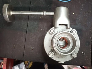 New RJT Male Butterfly Valve 316tI Stainless, Hygienic, new old stock - Picture 1 of 4