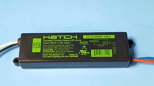 LED DRIVER, LC12-0500P-120-C, HATCH, 5~24VDC, 500mA, 12W,CONSTANT CURRENT OUTPUT - Picture 1 of 8
