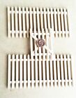 Natural Finish 2 Wooden Picket Fences & A Gate Tumdee 1:12 Scale Dolls House