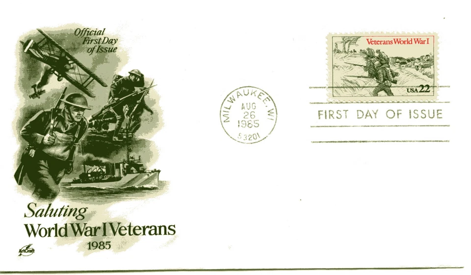 2154 World War I ArtCraft FDC - Image 1 of 1