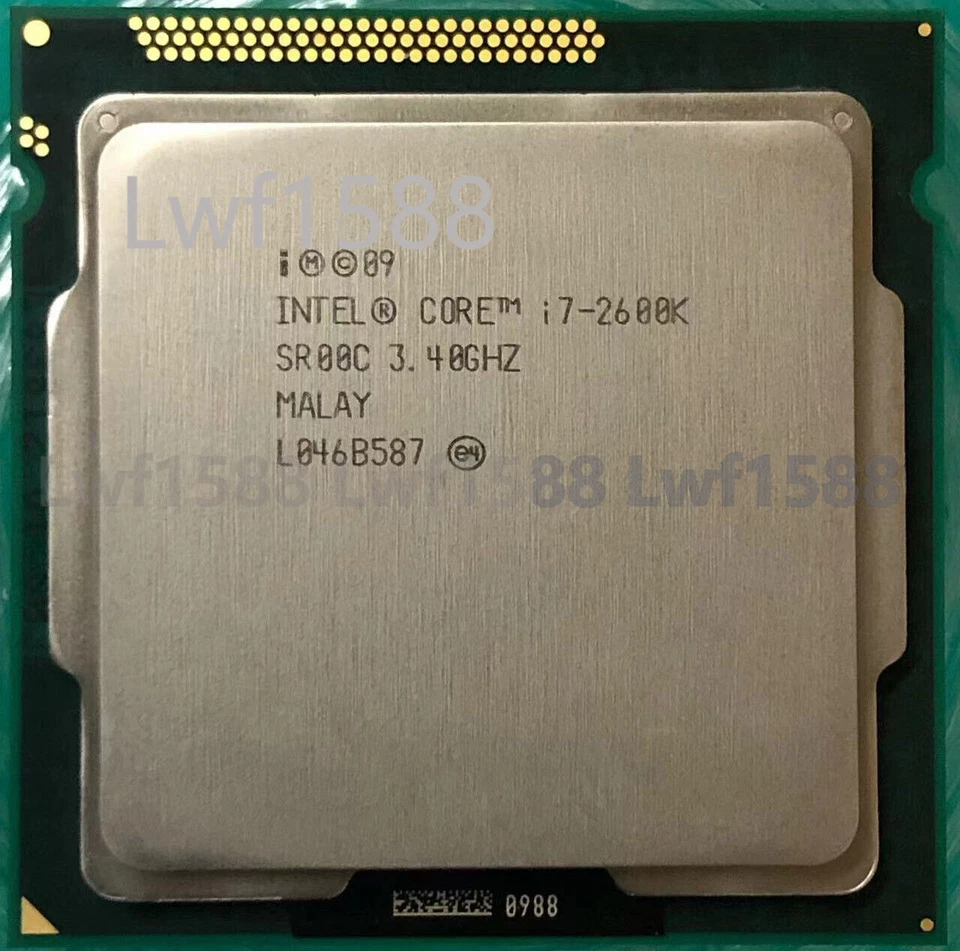 Procesador CPU Intel Core i7-2600K SR00C cuatro núcleos LGA 1155/zócalo H2 3,4 GHz Foto 1 de 1