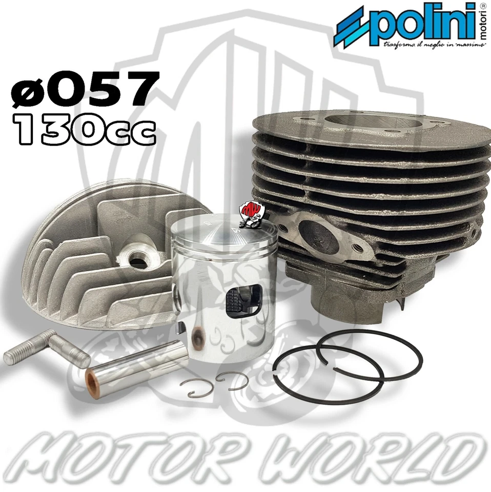 Zylindersatz Zylinderkit Polini Grauguss Sport 130ccm 57mm-Vespa 125 Ets ,Pk ,Pr - Imagen 1 de 1