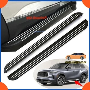 Fits Infiniti QX60 2022 2023 Running Boards Side Steps Nerf Bar Protector Pedal - Picture 1 of 4