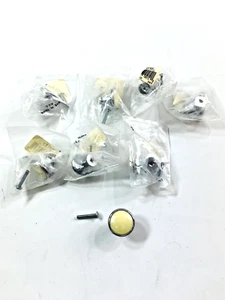 Liberty Vintage Silber Antik Weiß Runde Schublade Schrankgriffe 8 Stück - Bild 1 von 8