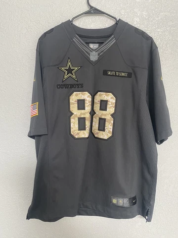 Nike NFL Team Black Dallas Cowboys Bryant Salute to Service Jersey Mens XL Camo Cover