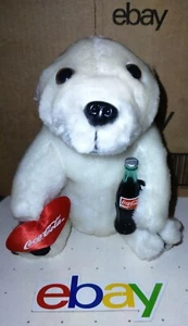 Oso de peluche polar Coca Cola 1993 vintage con botella y corazón 8" leer descripción - Imagen 1 de 6