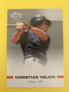 2012 RIZE DRAFT#98 CHRISTIAN YELICH MIAMI MARLINS 110222 - Picture 1 of 2