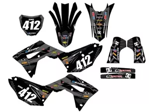 Kit de gráficos CRF 450 RX MAYHEM 2019-2020 negro Senge compatible con Honda - Imagen 1 de 10