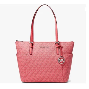 Bolso de Mano Michael Kors Jet Set Artículo Este/Oeste Cremallera Superior Geranio Talla Única 30T2STTT8V-615 - Imagen 1 de 10
