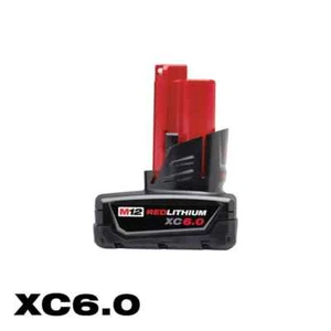 Milwaukee 12-Volt Lithium-Ion XC Extended Capacity 6.0Ah Battery 1-Pack Replace - Picture 1 of 4