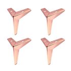 4 x Rose Gold Steel Furniture Leg / Feet for uk Sofa table Chair Cabinet stool