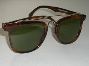 VINTAGE B&L RAY BAN W0937 VXAR TORTOISE RB3 TRU GREEN GATSBY SUNGLASSES w/CASE - Picture 1 of 11