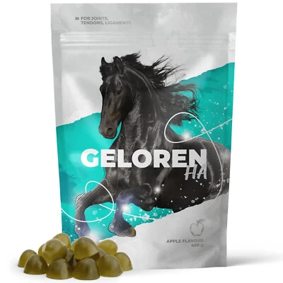 Geloren Horse HA Mezcla Suplementaria, Soporte Articular, 3x450 g Jalea de Manzana, P&P GRATIS Foto 1 de 3