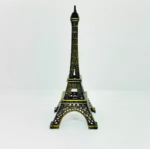 Mini Eiffel Tower Ornament | 9.7cm Paris Souvenir | Metal Desk Decor | French Gi - Picture 1 of 3
