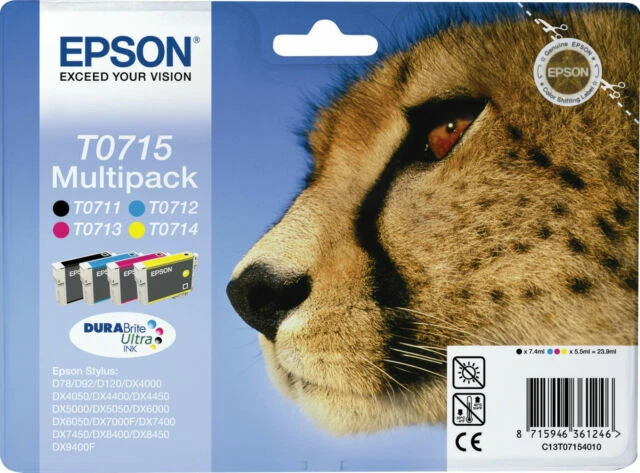 Epson T0715 - Cartuccia Inkjet Multipack Nero - Immagine 1 di 1