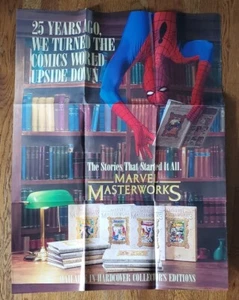 Marvel Masterworks Spider-Man Store Promo Poster 24" x 31" LCS Advertisment Ad - Picture 1 of 4