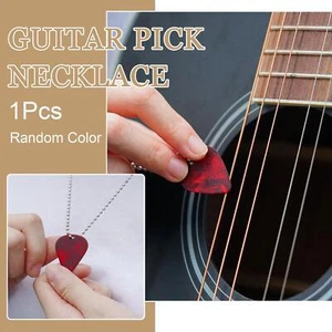 Eddie Munson Necklace Strange Horror Things Guitar Pick Pendant Necklace Jewelry - Picture 1 of 15