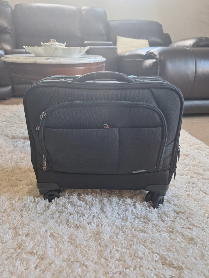 Samsonite Xenón 2 PFT Spinner Móvil Oficina Telescópica Mango Trabajo Viaje Negro Foto 1 de 4