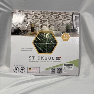 Stickgoo Peel & Stick Tiles 3D Wall Self-Adhesive Tile - Picture 1 of 5