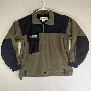 Columbia Titanium Jacket Mens Large Tan/Black Tech Interchange Fleece Outdoor - Picture 1 of 24