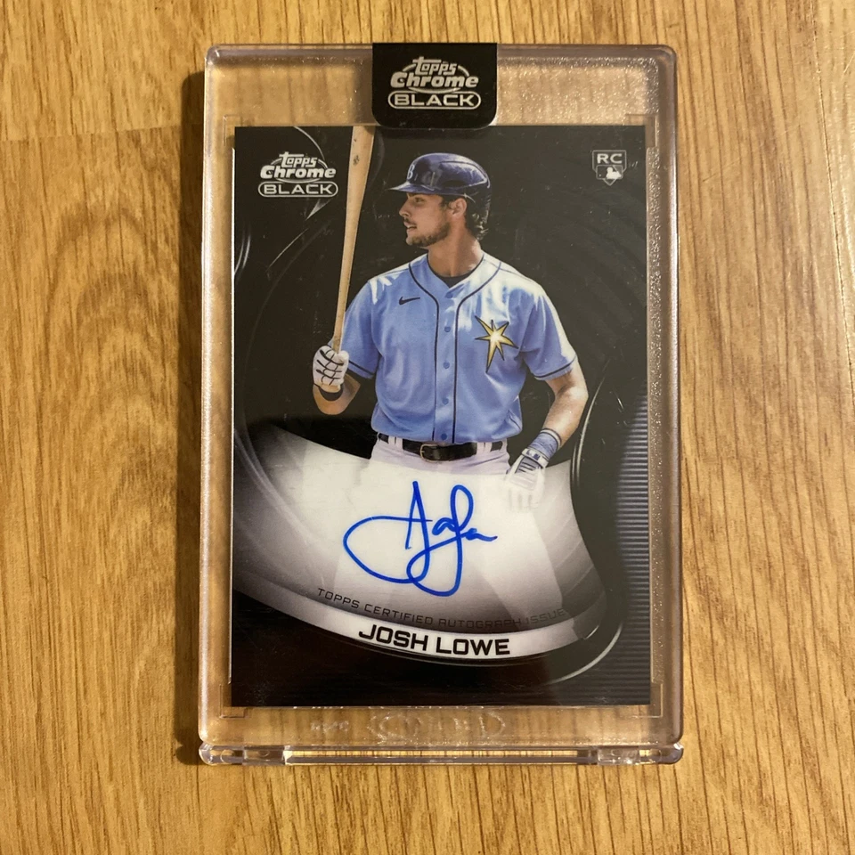 2022 Topps Chrome Black Auto Josh Lowe #CBA-JL Rookie Auto RC - Image 1 of 1