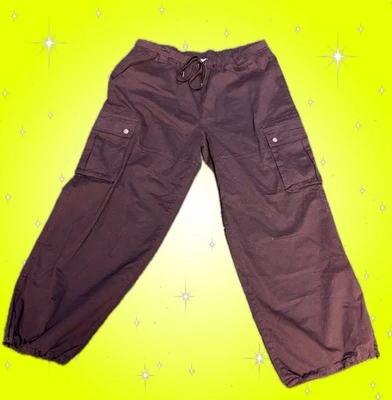 Madden NYC Women’s Black Cargo Pants XXL Y2K Wide Leg Utility Street Wear - Image 1 of 3