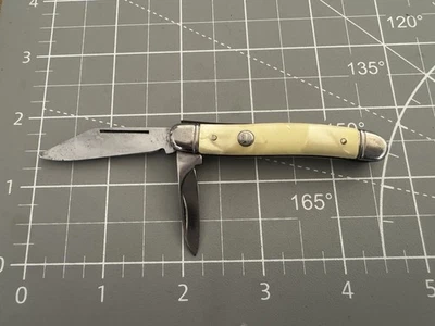 De colección IMPERIAL PROV RI EE. UU. Corona Logo Perla Mango Plástico 2 Hojas Clip/Bolígrafo Foto 1 de 4