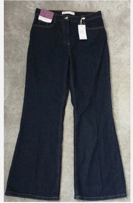 BNWT Women’s Next Flare High Rise Blue Denim Jeans Size 14 R - Image 1 of 4