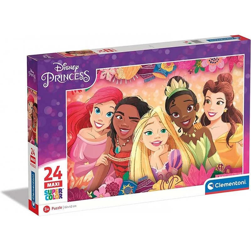 PUZZLE 24 MAXI DISNEY PRINCIPESSE CLEMENTONI - Immagine 1 di 1