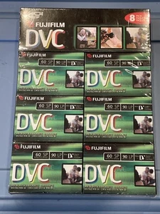 Fujifilm DVC 8 Pack Set SP 60 Min. Mini DV Digital Video Cassette LP Mode 90 Min - Picture 1 of 1