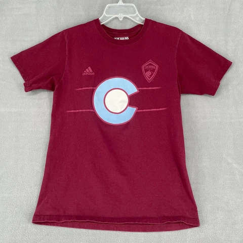 Colorado Rapids Shirt Adult Small Maroon Short Soccer MLS Crew Casual Cover