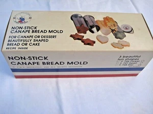 Vintage Chef Major Flower Shaped Canape Bread Mold 1984 Org Box + Directions - Picture 1 of 6