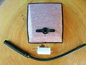 New Air Filter Fuel line and Filter Homelite XL12 SUPER XL12 63589 63589A 63744A - Picture 1 of 3