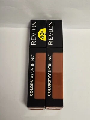 NEW 2 PACK Revlon ColorStay Satin Ink Liquid Lipstick- 038 Citrine Queen - Image 1 of 3