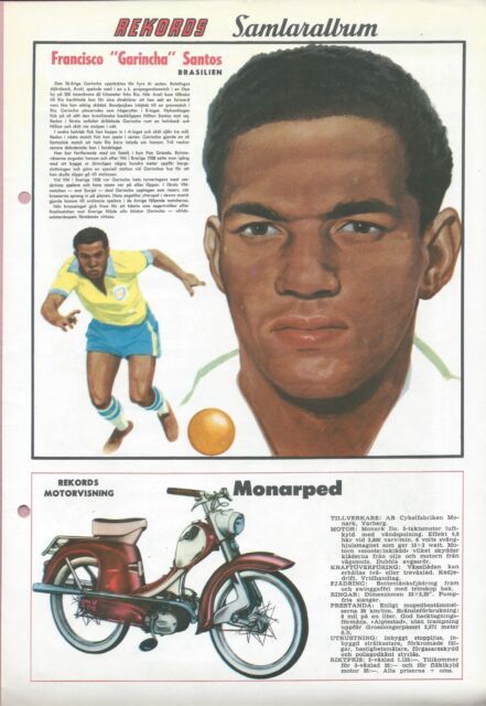 GARRINCHA / PELE 1958 A GAZETA ESPORTIVA CAMPEAO MUNDIAL # PSA 2.5 Rookie