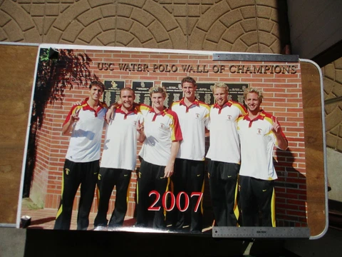USC Trojans Water Polo Champion Team Poster 2007 Cover