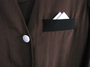 NEW Maggie Sweet Fall Blazer Dark Brown Faux Silk, Un-lined light weight, M - Picture 1 of 3