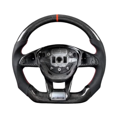 Steering Wheel Carbon Fiber For Mercedes-Benz C43 C63 E43 S G GLS GLE GLC AMG GT - Image 1 of 4