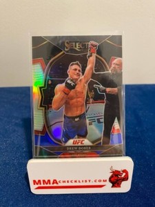 2023 Panini Select UFC Drew Dober #92 Concourse Black & Blue Prizm /49 SP