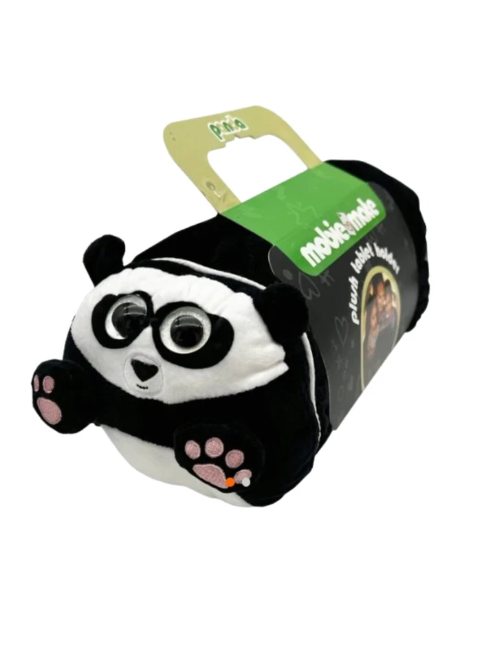 "Black and White Panda Plush Tablet Holder Pillow - Your Perfect Travel Company - Image 1 of 3